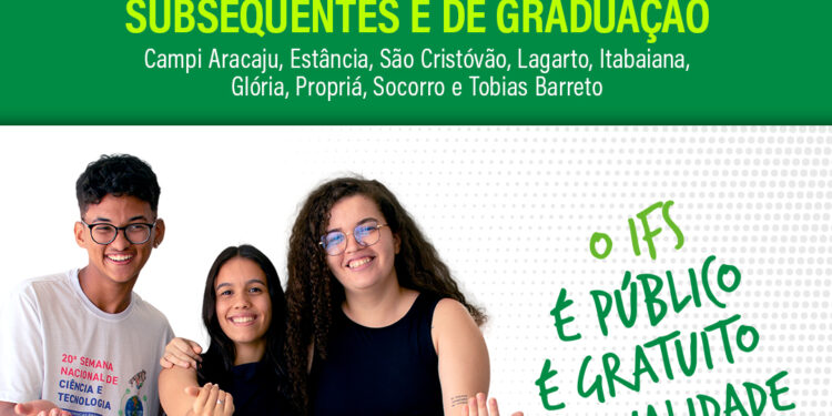 IFS publica editais de cursos técnicos subsequentes e superiores para ingresso em 2025.1