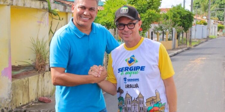 Com apoio de Fábio Mitidieri, Pato Maravilha, leva asfalto para povoado Matinha em Umbaúba