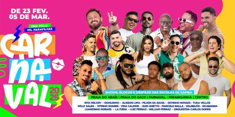 Prefeitura de Estância anuncia programação do Carnaval 2025 com grandes atrações e expectativa de aquecimento turístico