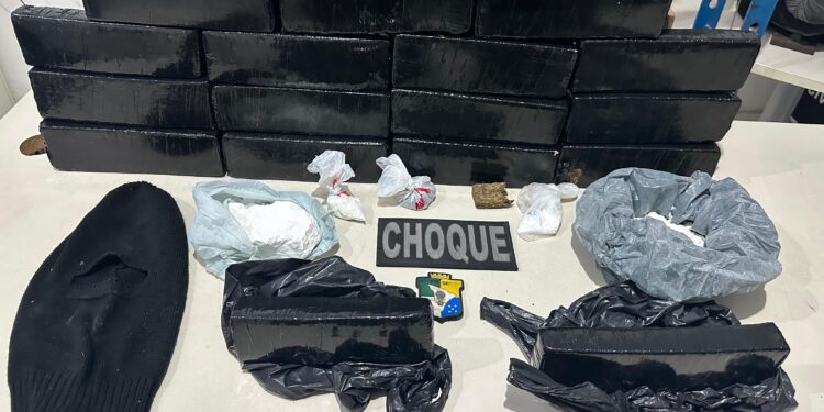 Polícia Militar apreende mais de 10 Kg de drogas e munições em operação em Nossa Senhora do Socorro