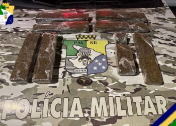 PM prende homem por suspeita de tráfico de drogas na BR-235 em Itabaiana