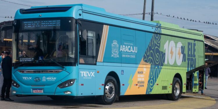 Ônibus elétrico em Aracaju: Confira as rotas programadas para os próximos dias