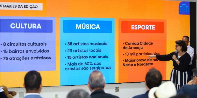 Programação dos 170 anos de Aracaju terá 75 atrações artísticas, esportivas e culturais