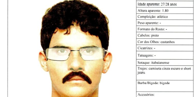 Polícia divulga retrato falado de suspeito de estupro em Itabaiana