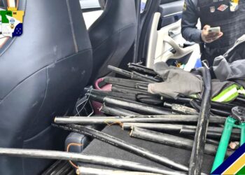 PM prende trio após furto de 110 metros de fiação de cobre na cidade de Propriá