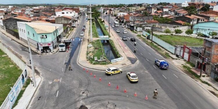 SMTT orienta sobre as mudanças no trânsito durante a obra nas proximidades do Terminal Maracaju
