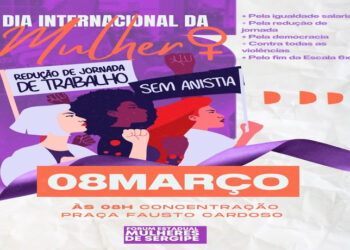 Ato feminista do Dia Internacional da Mulher tomará ruas de Aracaju neste sábado