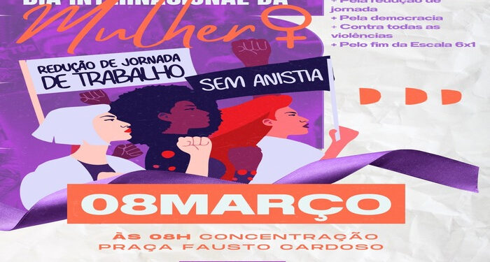Ato feminista do Dia Internacional da Mulher tomará ruas de Aracaju neste sábado
