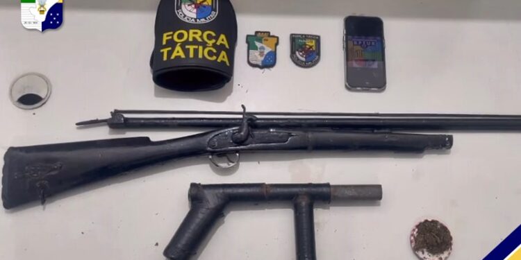PM apreende duas armas de fogo durante patrulhamento no Mosqueiro