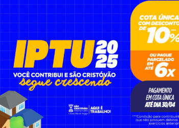 IPTU 2025: pagamento em parcela única com 10% de desconto tem vencimento nesta quarta-feira (30)