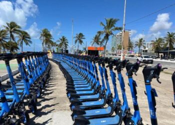 Mais de 80 usuários já foram bloqueados por uso indevido de patinetes elétricos em Aracaju