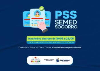 Secretaria da Educação de Socorro divulga edital de Processo Seletivo para Bolsas de Extensão