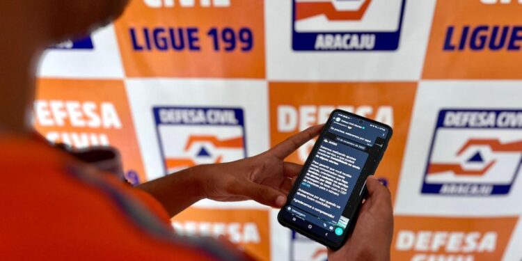 Defesa Civil de Aracaju emite alerta de chuva com possibilidade de raios para os próximos dias