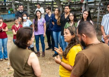Prefeita Emília prestigia aula prática de estudantes de Medicina Veterinária no Centro de Apreensões de Animais da Emsurb