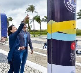Prefeitura de Aracaju inicia instalação de totens para reforçar a segurança na capital