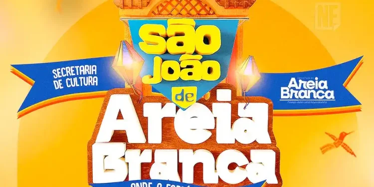 Festejos juninos em Areia Branca começam nesta sexta-feira (30), com atrações como Wesley Safadão e Unha Pintada; confira a programação completa até 29 de junho
