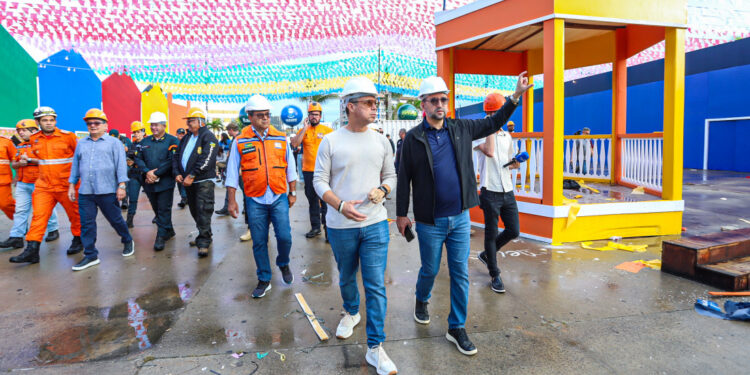 Governador Fábio Mitidieri realiza última vistoria no Arraiá do Povo e Vila do Forró