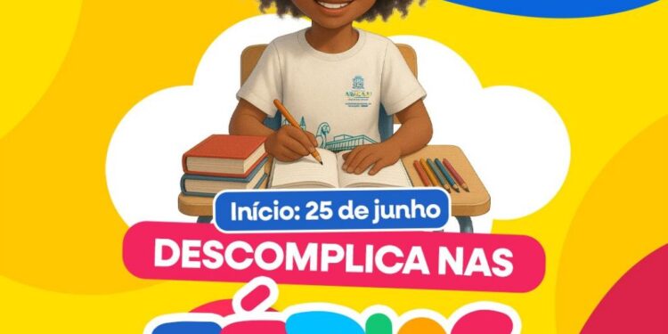 Reforço Escolar: Começam as aulas do programa Descomplica nas Férias em 42 escolas da rede municipal