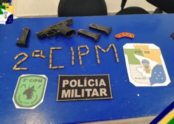 PM prende suspeito por porte ilegal de arma de fogo na Barra dos Coqueiros