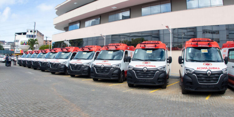 Sergipe recebe 22 novas ambulâncias para renovar frota de suporte básico
