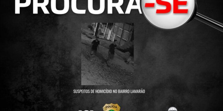 DHPP divulga imagens de suspeitos de homicídio no bairro Lamarão, na Zona Norte de Aracaju