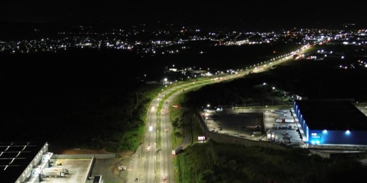 Prefeitura de Socorro entrega revitalização da iluminação no trecho da BR-235 que dá acesso ao município