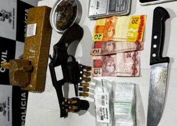 Polícia Civil apreende adolescente com 1 kg de maconha e arma de fogo em Estância