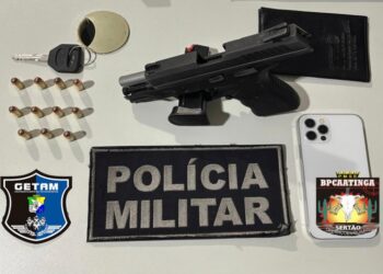 Polícia Militar prende suspeito por porte ilegal de arma de fogo em Campo do Brito
