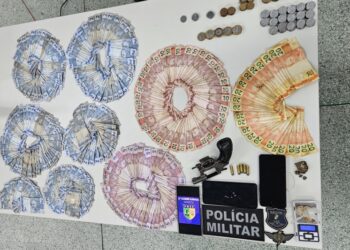 Polícia Militar prende homem por furto de fiação em agência bancária e apreende arma com o receptador