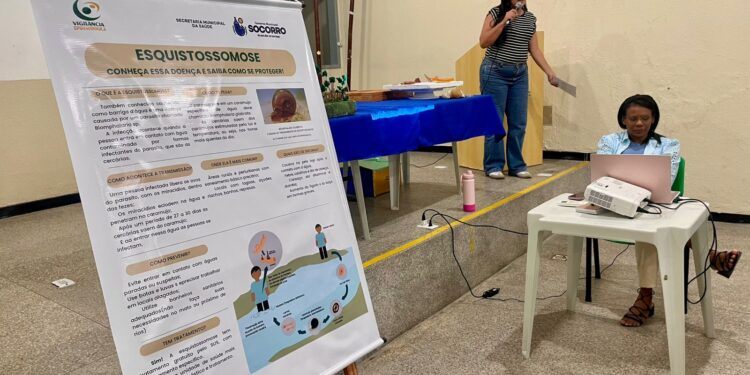 Agentes de endemias recebem capacitação sobre esquistossomose em Nossa Senhora do Socorro