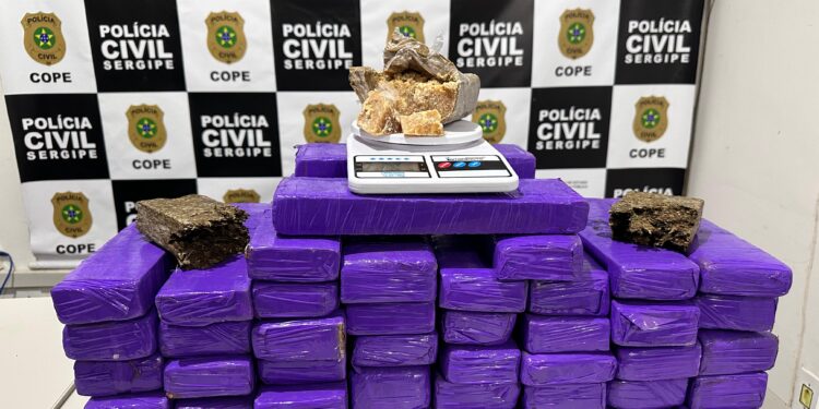 Polícia Civil prende suspeito por tráfico de drogas e apreende mais de 30 kg de entorpecentes na Zona Norte de Aracaju