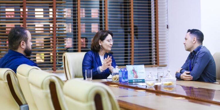 Prefeita Emília recebe representantes do IBGE em Sergipe e reforça relevância dos dados da instituição