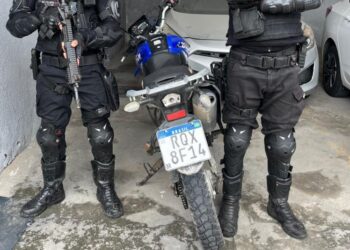 PM apreende motocicleta com numeração do chassi e do motor adulterada em São Cristóvão