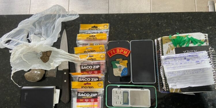 Polícia Militar prende homem por tráfico de drogas no município de Lagarto