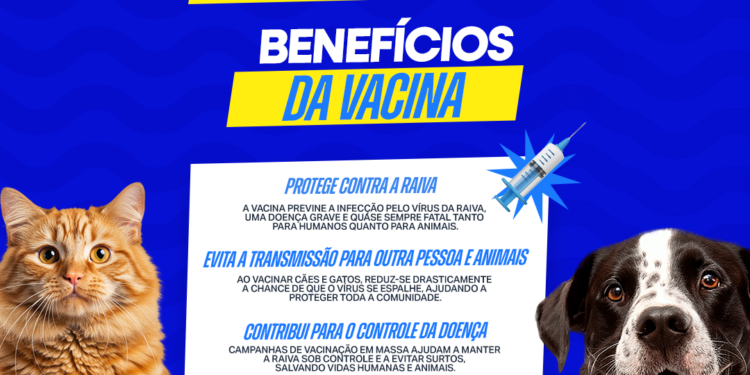 Prefeitura Divulga Cronograma Completo da Campanha de Vacinação Antirrábica 2025 em Itaporanga