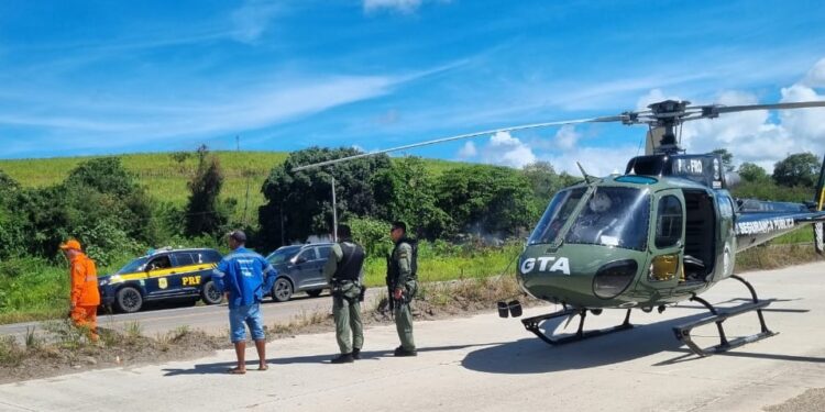 GTA e CBM atuam em resgate de vítima de grave acidente na BR-101