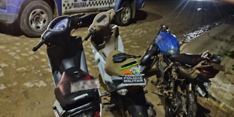 PMSE apreende adolescente por ato infracional semelhante a roubo e recupera motocicletas em Nossa Senhora do Socorro