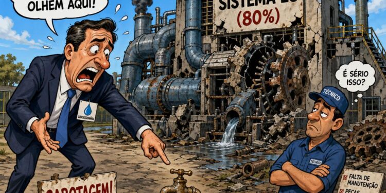 Sindisan repudia narrativa de sabotagem e aponta incompetência operacional da Iguá