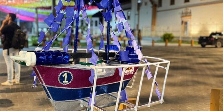 Estância promoveu recepção para  gravação de reportagem sobre o Barco de Fogo